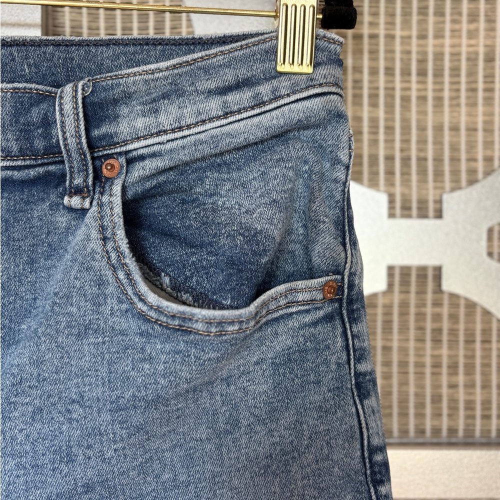 Abercrombie & Fitch Blue Flare Wide Leg Jeans - Picture 5 of 10
